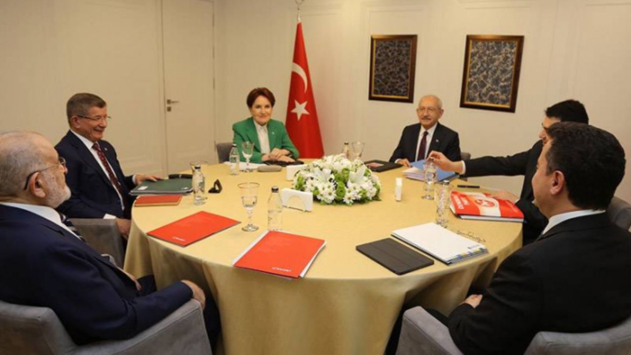 Altılı Masadan ortak açıklama: Erdoğan'ın tekrar aday olması mümkün değil