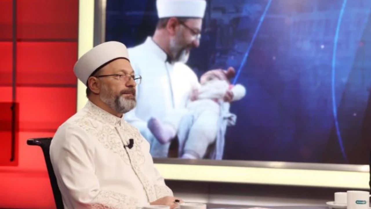 Diyanet TV'den Ali Erbaş'a: Siz kucağınıza alınca bebekler enkazdan kurtulmaya başladı