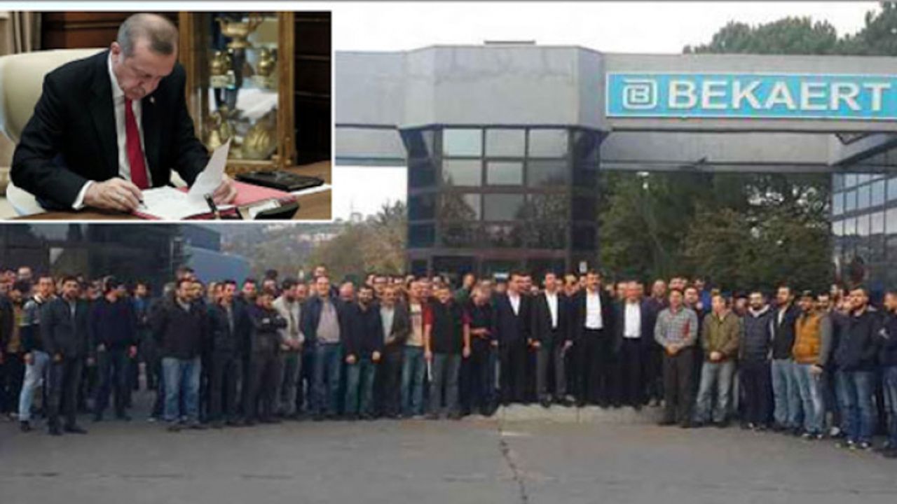 Erdoğan iki fabrikada grev 'erteledi': Milli güvenliği bozucu nitelikte