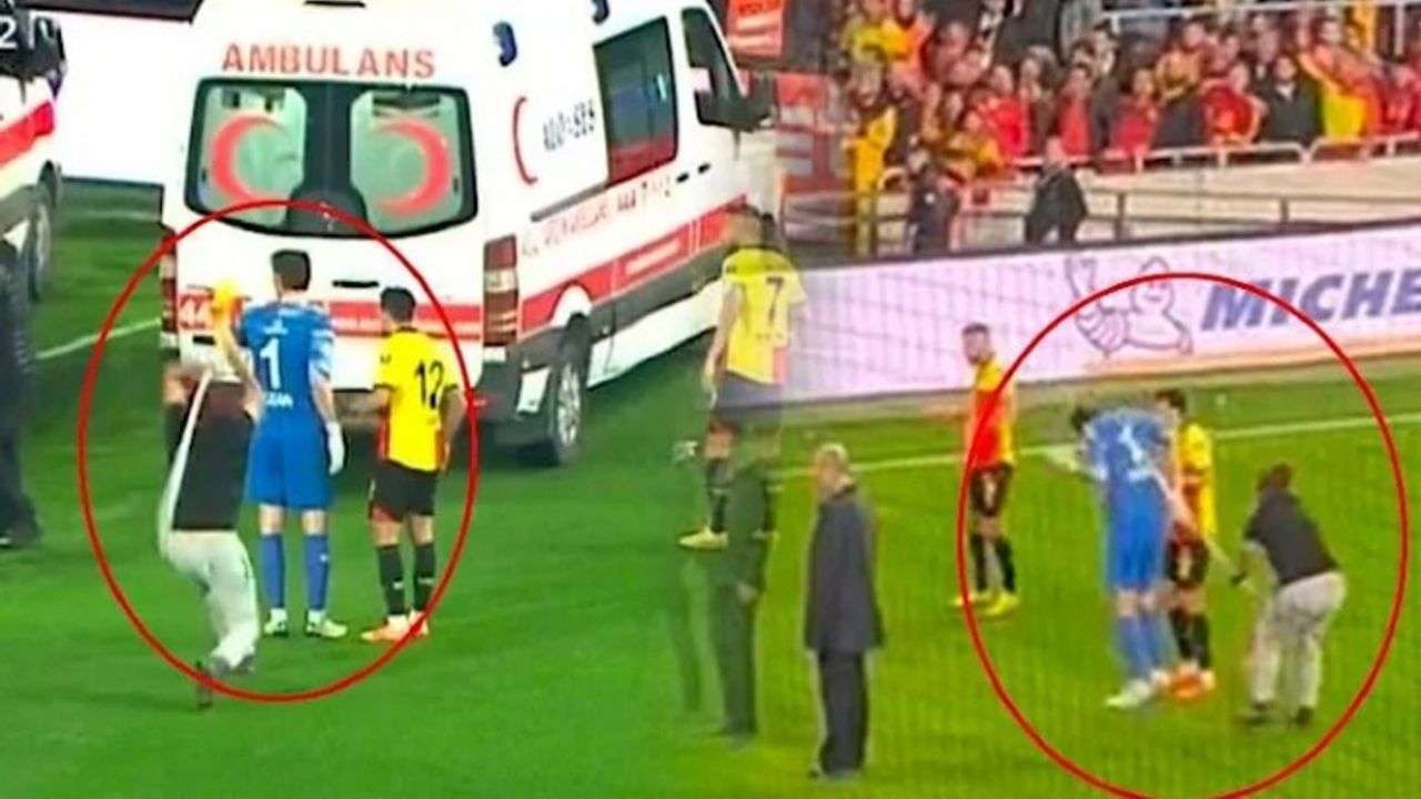 Göztepe-Altay maçı yarıda kaldı! Kaleci Ozan Evrim Özenç’e saldırı!