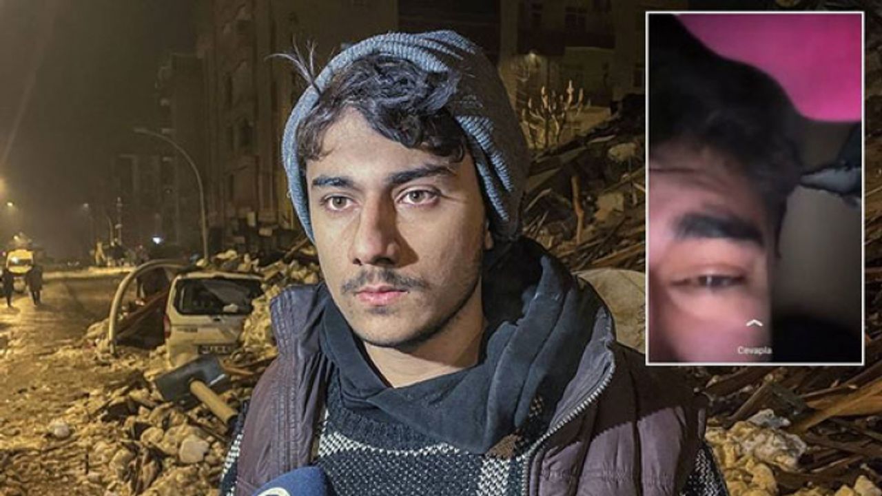 Malatya'da deprem enkazından sosyal medyaya yaptığı çağrı sayesinde kurtuldu