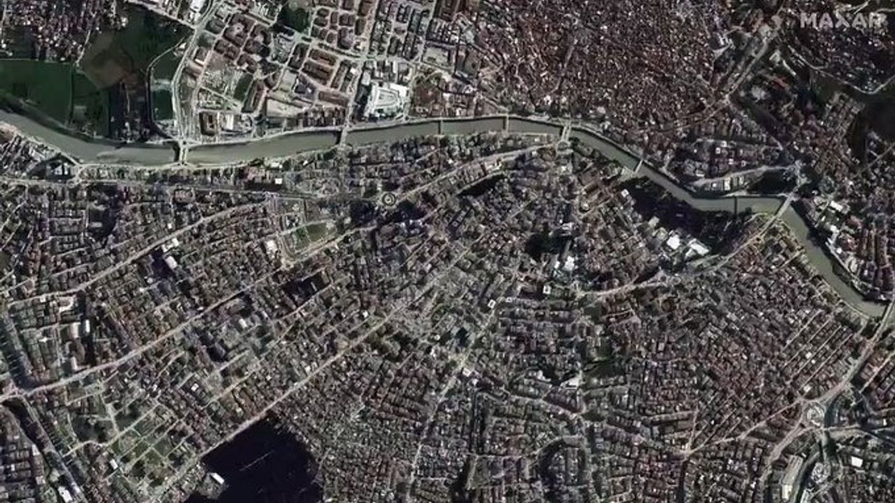Antakya'nın depremden önce ve sonrasına ait uydu görüntüleri şoke etti!
