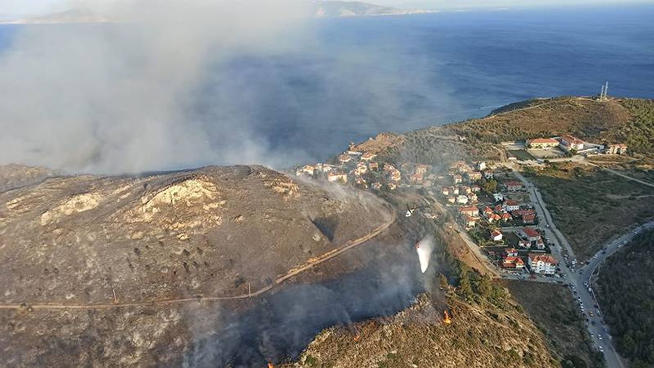 Muğla Datça'da çıkan orman yangını kontrol altına alındı