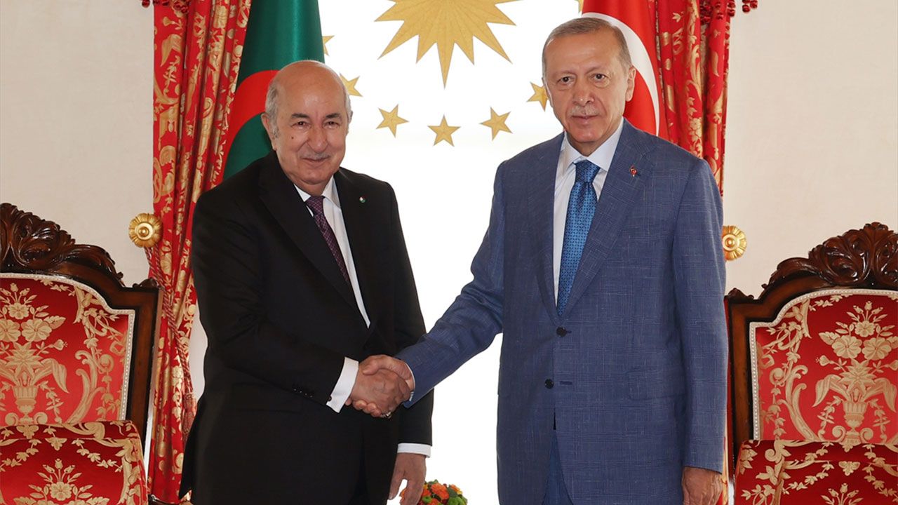 Cumhurbaşkanı Erdoğan Cezayir Cumhurbaşkanı Tebbun'u ağırlıyor