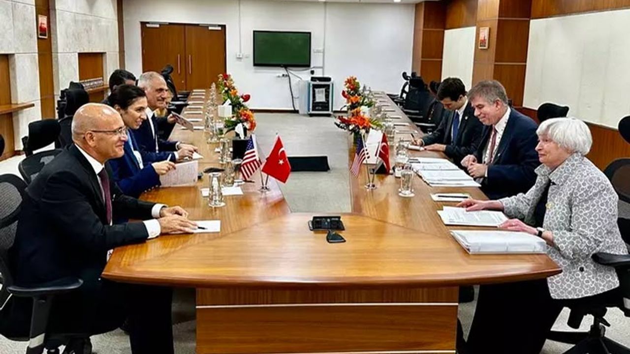 Mehmet Şimşek ve Hafize Gaye Erkan'dan ABD'de kritik görüşme