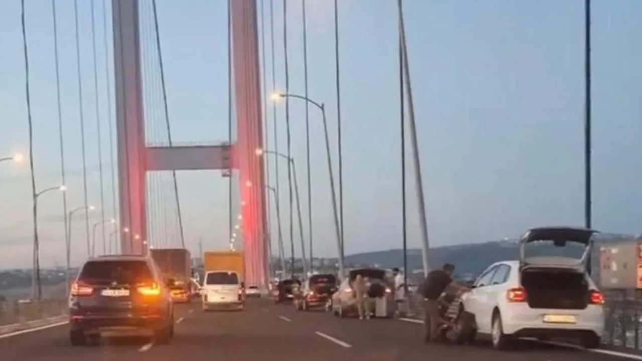 Osmangazi Köprüsü'nde 10 otomobilin lastiğinin aynı anda patlamasının sebebi belli oldu