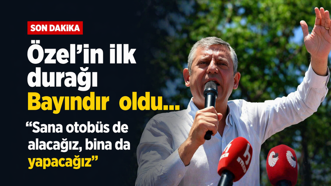 Özel’in ilk durağı Bayındır oldu... "Sana otobüs de alacağız, bina da yapacağız"