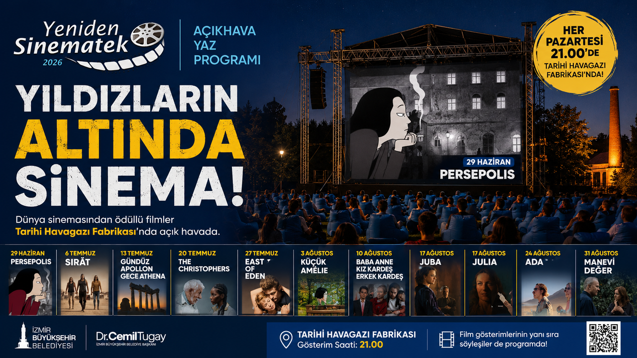 İzmir’de açık hava sineması başlıyor: İşte 10 filmlik yaz programı