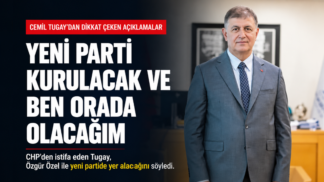Tugay siyasi yol haritasını açıkladı: Yeni parti kurulacak, ben de orada olacağım