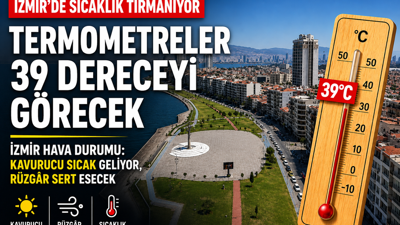 İzmir’de sıcaklık tırmanıyor: Termometreler 39 dereceyi görecek