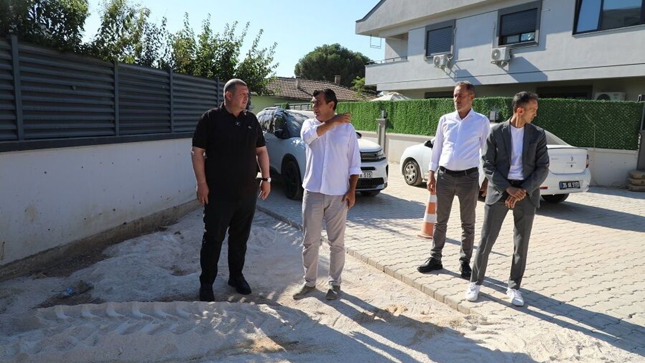 Başkan Çiçek sahaya çıktı, çalışmaları inceledi