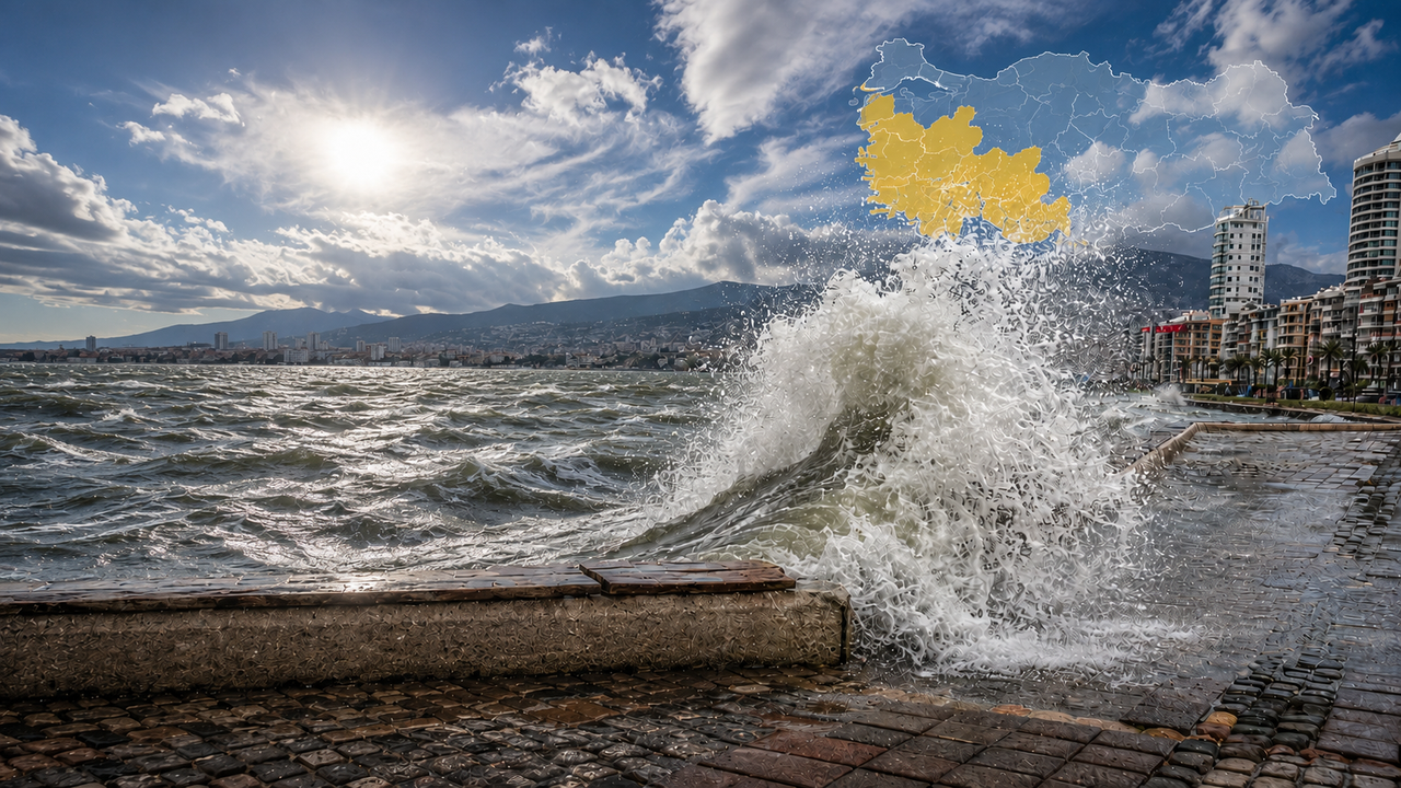 Meteoroloji'den İzmir İçin Sarı Kodlu Rüzgar ve Yangın Uyarısı
