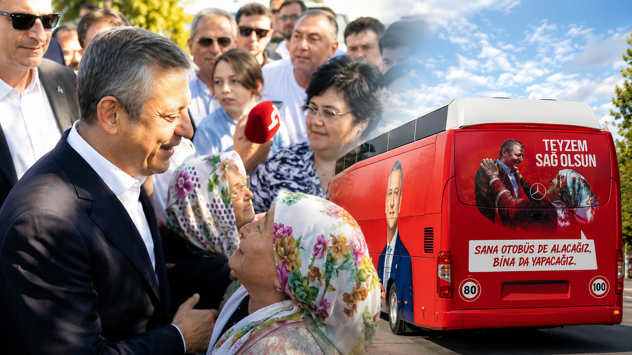 Özgür Özel’in yeni otobüsünde İzmirli Ayşe Teyze sürprizi