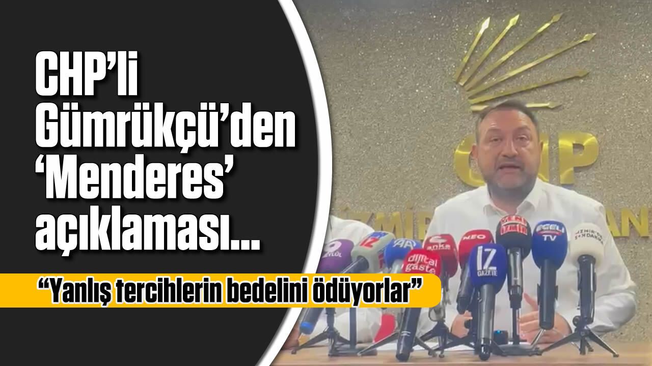 CHP İzmir İl Başkanı Utku Gümrükçü'den Menderes Seçim Sonuçları Değerlendirmesi