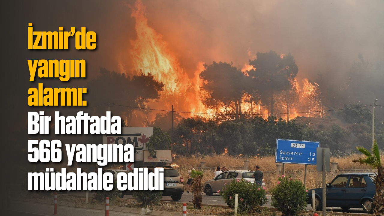 İzmir'de bir haftada 566 yangına müdahale edildi