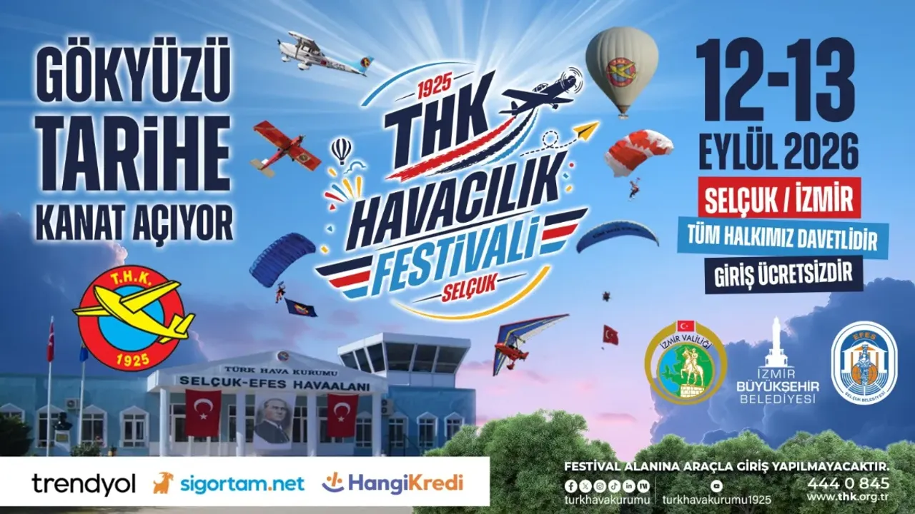 İzmir Selçuk’ta THK Havacılık Festivali 12-13 Eylül’de başlıyor