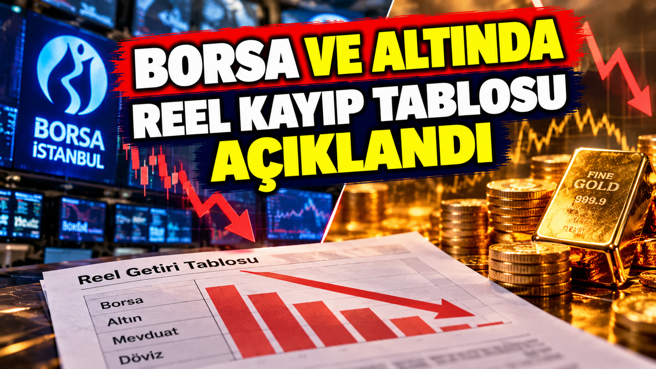 Borsa ve Altında Reel Kayıp Tablosu Açıklandı