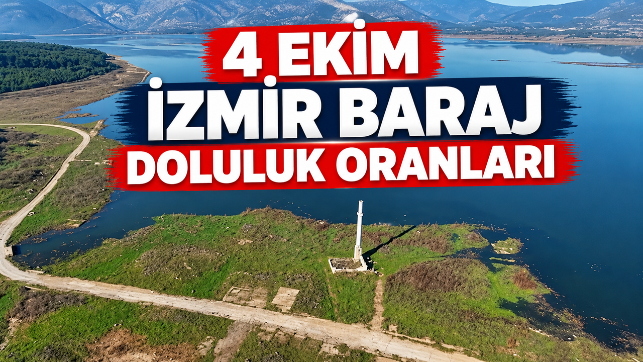İzmir Barajları 4 Ekim: Ürkmez %66,10, Gördes %30,05