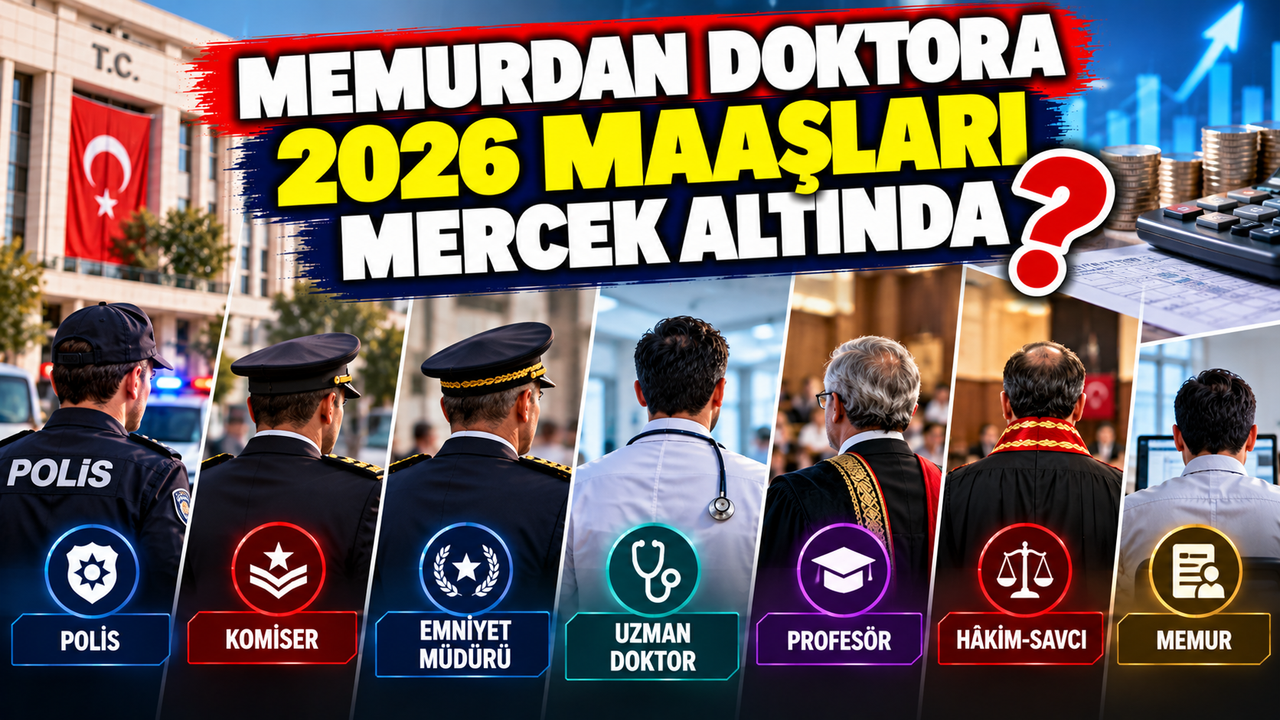2026 Yılı Memur ve Doktor Maaşları Açıklandı