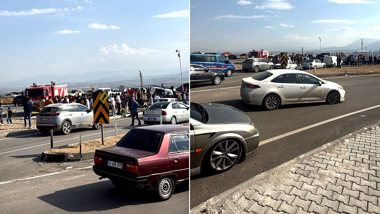 Kahramanmaraş'ta MHP konvoyunda kaza: 1 ölü, 4 yaralı