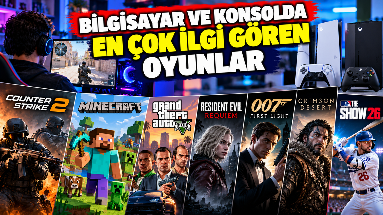 Bilgisayar ve Konsolda En Çok İlgi Gören Oyunlar