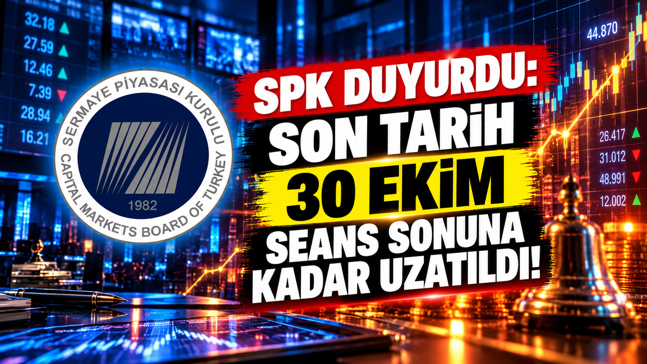 SPK'dan yatırımcıları ilgilendiren yeni karar: Süre 30 Ekim’e kadar uzatıldı