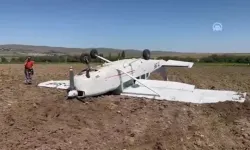 Aksaray'da zorunlu iniş yapan sivil eğitim uçağında yaralılar var