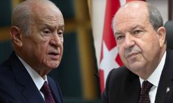 Ersin Tatar'dan Rumlara rest, Bahçeli'ye teşekkür: Kuzeyi kaldırıyorum 'Kıbrıs Türk Devleti'