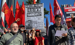 Komünistlerden İsrail Konsolosluğu önünde eylem: Filistin'in yanındayız