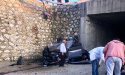 Tekirdağ'da dehşet kaza: 13 yaşındaki sürücünün kullandığı araçla çarpıştı, köprüden uçtu!