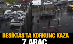 Beşiktaş Büyükdere Caddesi'nde zincirleme kaza...