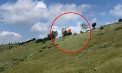 Ankara'da paraşüt faciası! 1 kişinin öldüğü yamaç paraşütü kazasında yeni görüntü