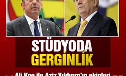 Yayın öncesi Ali Koç ve Aziz Yıldırım'ın ekipleri arasında gergin anlar!