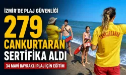 İzmir’de mavi bayraklı plajlara cankurtaran desteği: 279 kişi sertifikalarını aldı