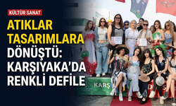 Atıklar tasarımlara dönüştü: Karşıyaka'da renkli defile!