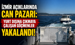 İzmir açıklarında can pazarı: Yurt dışına çıkmaya çalışan göçmenler yakalandı!