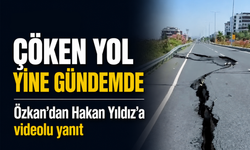 Çöken yol yine gündemde... Özkan’dan Hakan Yıldız’a videolu yanıt