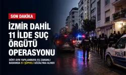 İzmir’in de aralarında olduğu 11 ilde suç örgütü operasyonu: 51 şüpheli yakalandı