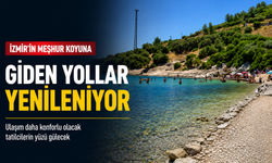 İzmir'in meşhur koyuna giden yollar yenileniyor