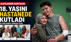 Denizli'de yanan otobüsten kurtulan Erenay hastaneden doğum gününde çıktı