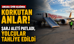 Ankara - İzmir uçağında korkutan anlar: Şarj aleti patladı, yolcular tahliye edildi