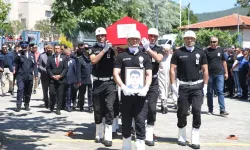 KADES ihbarında şehit olan polis Tayfun Baş eşinin memleketi Denizli'ye uğurlandı