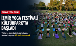 Kültürpark’ta yoga şöleni: Yüzlerce kişi çimlerde buluştu
