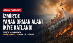 İzmir’de yanan orman alanı ikiye katlandı