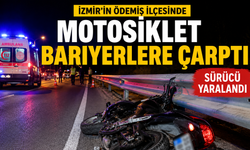Ödemiş-Gölcük yolunda motosiklet kazası: 33 yaşındaki sürücü hastaneye kaldırıldı
