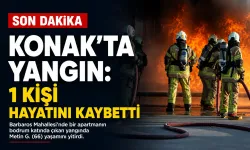 Konak’ta bodrum katında yangın: 66 yaşındaki kişi hayatını kaybetti