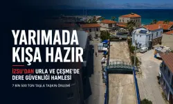 İZSU’dan Yarımada’da kış hazırlığı: Dereler güçlendirildi
