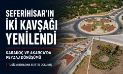 Büyükşehir’den Seferihisar kavşaklarına yeni dokunuş: Karakoç ve Akarca yenilendi
