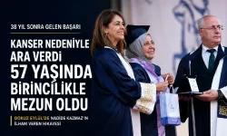 Nadide Kazmaz’dan ilham veren başarı: 38 yıl sonra üniversite birincisi oldu