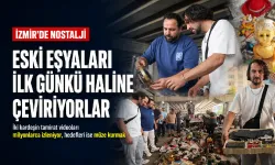 İzmir'de bit pazarından çıkan eşyaları yenileyen kardeşlerin hedefi müze kurmak